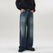Men's Straight-leg Loose-fitting Casual Youth Business Trousers Wide-leg Jeans Men's Floor-length Trousers_mkmklike.com