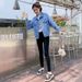 Chicco Spring And Autumn New Korean Style Loose Plus Size Denim Jacket For Women, Internet Celebrity Live Trendy Versatile_mkmklike.com