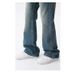 Men's Vintage Straight-Leg Pants Old Ground White Micro Classic Fit Jeans Clothing_mkmklike.com