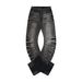 Men's Clothing Ripped Washed 3D Whiskers Cut High Stretch Matte Washed Stretch Slim Fit Jeans With Cat Whisker & Tapered Leg For Casual Comfort_mkmklike.com