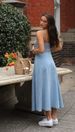 European And American Style 2025 Summer Women's Dress Sexy New Sleeveless Suspender Thin Denim Dress Elegant Female_mkmklike.com