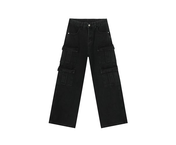 EF JEANS | 2025 Spring New American Street Retro Multi-Pocket Wide Leg Tooling Jeans Casual Pants_mkmklike.com