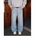 Men's Harajuku Style Washed Hole Jeans Artistic Trend High Street Fashion mid Waist Standard Thickness Spring Summer Wear_mkmklike.com