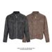 American Retro Brown Tie-dye Stand-collar Biker Jacket For Men And Women, Spring Maillard High-end Loose-fit Workwear_mkmklike.com