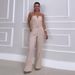 Women's Summer New Fashion Tube Top Waist Solid Color Wide Leg Jumpsuit Women's Clothing_mkmklike.com