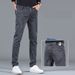 Voghion Men's Slim Fit Jeans -Lightweight Stretch Denim Pants For Spring Summer Autumn - Trendy Casual Wear For Young & Middle Aged Men_mkmklike.com
