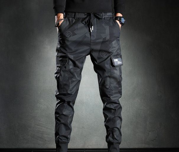 Camouflage Tooling Jeans Boys Summer New American High Street Retro Pants Loose Straight Pants_mkmklike.com