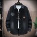 Loom Denim Shirt Jacket Spring Autumn Thin High Middle School Student Loose Hong Kong Style Outerwear Men's Clothing_mkmklike.com