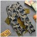 Men's Clothing Korean Style Retro Washed Distressed Jeans For Men, Loose Straight Leg Wide Leg Patchwork Tie Dye Print High Street Style Pants._mkmklike.com