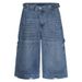 Pure 2025 Blue Summer New Ripped Jeans Men's American Street Straight Student Personality Cropped Pants_mkmklike.com