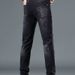 European And American Trendy Brand Black Printed Jeans For Men, 2025 Autumn Korean Style Slim Fit, Stretchy Casual Trousers._mkmklike.com