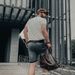 Vintage American Workwear Denim Shorts – Distressed Washed Slim Fit Retro Quarter-Length (Men's Casual Summer Style)_mkmklike.com