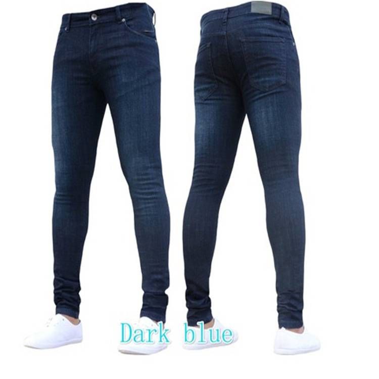 Men's Clothing Men's Pants European And American Cross Border Autumn Black Tight Skinny Pants Men_mkmklike.com