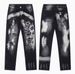 Luxury Men's Jeans, Washed, Distressed, Patched, Splattered, Trendy Slim-fit Skinny Jeans._mkmklike.com