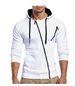 Men's Clothing Autumn and Winter New Classic Oblique Zipper Hooded Men's Casual Slim Sweater Jacket W01_mkmklike.com