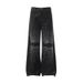 Men's Oversized Distressed Denim Jeans Gothic Streetwear Pants with Thorn Embroidery Flared Hem Dark Aesthetic for Urban Edge_mkmklike.com