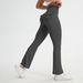 Cross-border Best-selling Workwear With Pockets, High-waisted, Quick-drying Lulu Yoga Flared Pants, Peach Butt Pocket_mkmklike.com