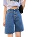 Women's Clothing Retro Denim Shorts For Women Summer New Ins Trend High Waist Slimming Short Straight Pants Thin_mkmklike.com
