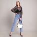 Women's Clothing Women's Clothing High Waist Rhinestone Stitching Jeans Wide Leg Pants Straight Long Casual Jeans Women_mkmklike.com