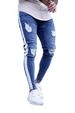 European And American Style Ripped With Zipper New Men's Stretch Slim Fit Skinny Jeans Trendy Cross-Border Fashion_mkmklike.com