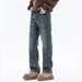 Cleanfit Elastic Autumn And Winter New Jeans Men's Fit Straight Loose Plus Large Size Youth Middle Waist Chaozhi Clothes Decoration K11 Denim Eight_mkmklike.com