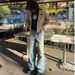 Men's Wide Leg Straight Leg Jeans Spring Retro Trendy Brand Design Splatter Paint Flow Versatile Denim_mkmklike.com