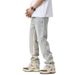 Nordmann Patchwork Vintage Jeans Men Autumn Winter Trendy Straight Loose Slimming Long European American Style High Street Casual_mkmklike.com