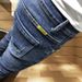 Men's Clothing Social spirit young man personality versatile nine-point jeans men's brand slim feet net celebrity pants tights_mkmklike.com
