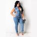 Women’s Clothing new wear fashionable denim women's modified jumpsuit_mkmklike.com
