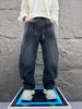 Men's Relaxed Fit Straight Leg Jeans - Classic Cotton Denim Pants With Comfortable Mid-Rise Waist_mkmklike.com