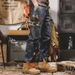American Heavy Tooling Pants Men's Loose Straight Large Size New Retro And Old Jeans_mkmklike.com