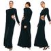 Women's Clothing velvet hollow slim dress_mkmklike.com