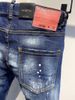Men's Slim Fit Stretch Denim Jeans With Distressed Details & Ripped Design - Comfortable Straight Leg For Casual Wear_mkmklike.com
