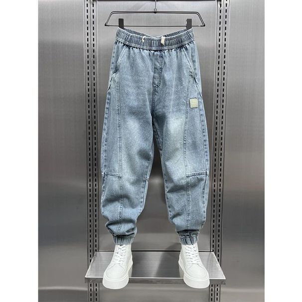 Men's Clothing Summer New Style Jeans For Men, Loose Large Size, Korean Style, Slim Fit, Nine Point Harem Pants_mkmklike.com