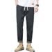 Men's Clothing Spring And Summer New Mercerized Cotton Harem Pants Fat Guy Jeans Men's_mkmklike.com