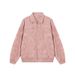 PU American Retro Rivet Jacket For Men Women, Spring And Autumn Style, Turn-down Collar Baseball Jacket, Melard Couple_mkmklike.com