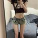 Women's Clothing Large Size Fat Mm Summer New Hot Girl Orange Low Waist Denim Shorts Female Slim Hip Wide Leg Hot Pants Female_mkmklike.com