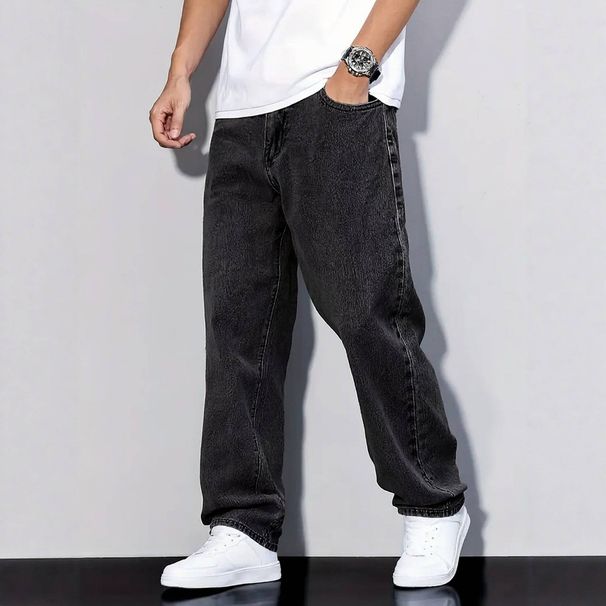 Men's Clothing Men's High Stretch Casual Trousers Loose Fitting Washed Distressed Straight Leg For Formal & Casual_mkmklike.com