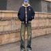Men's Retro Distressed Washed Denim Jeans Loose Fit Casual Versatile Straight Leg High Street Style Wide Leg 2026 American_mkmklike.com