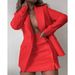 Women's Clothing fashion suit tops + short skirt two-piece suits _mkmklike.com