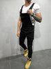 Men's Clothing Elastic Slim Fit Overalls, Slimming Men's Trousers, Men's Overalls Without Rips._mkmklike.com