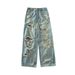Men's Clothing High Street Distressed Whitened Holes Cut Damaged Cat Whiskers Double Tassel Damaged Beggar Jeans_mkmklike.com