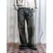 Vintage Unisex Distressed Denim Jeans With Heavy Washed & Dirty Oil Stain Effect - Straight Cut High Street Fashion For Men & Women_mkmklike.com