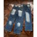 Men's Clothing Fit Trendy Wide Leg American High Street Style Vintage Blue Jeans – Relaxed Fit High Street Denim Pants, Retro Wide-Leg Casual Trousers_mkmklike.com