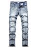 Stretch Slim-Fit Jeans For Men – Retro Motorcycle Riding Pants With Utility Pockets (Navy Blue, 30-38)_mkmklike.com