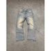 Men's Slim Fit Denim Jeans With Ripped Patches Heavy-Duty Hot Diamond Printing Trendy Vintage High Street Style Mid Waist Zipper Fly_mkmklike.com