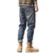 Men's Slim Fit Stretch Denim Jeans - Summer Lightweight Skinny Ankle Pants With Classic Blue Wash_mkmklike.com