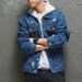 Men's European And American Cross-Border New Solid Color Casual Denim Plus Size Korean Style Trendy Loose Jacket For Men_mkmklike.com