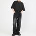 Korean Style Distressed Washed Wide Leg Jeans For Men, Loose Fit Straight Denim Pants, Retro Vintage Slimming Casual Trousers_mkmklike.com