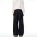 Men's Selvedge Red Trim Raw Denim Jeans Dark Blue Straight Leg Cleanfit Trousers Unisex_mkmklike.com